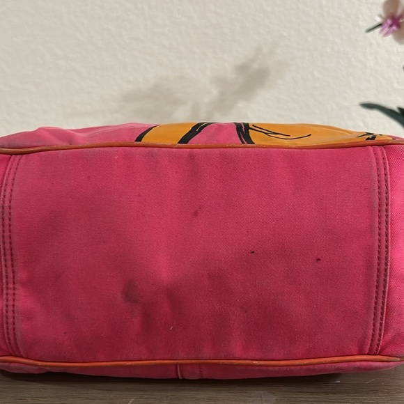 Coach 13379 Bonnie Cashin Carry Shopper Tote in Fuchsia Pink Canvas - Picture 12 of 16